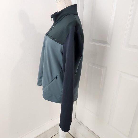 Fabletics Jacket Womens XXL Black Full Zip Stretch Mock Neck - Picture 4 of 16